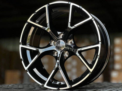 Литые диски AUDI FlowForming GLOSS BLACK FACE 18” 5x112 ET35 8J D66.6