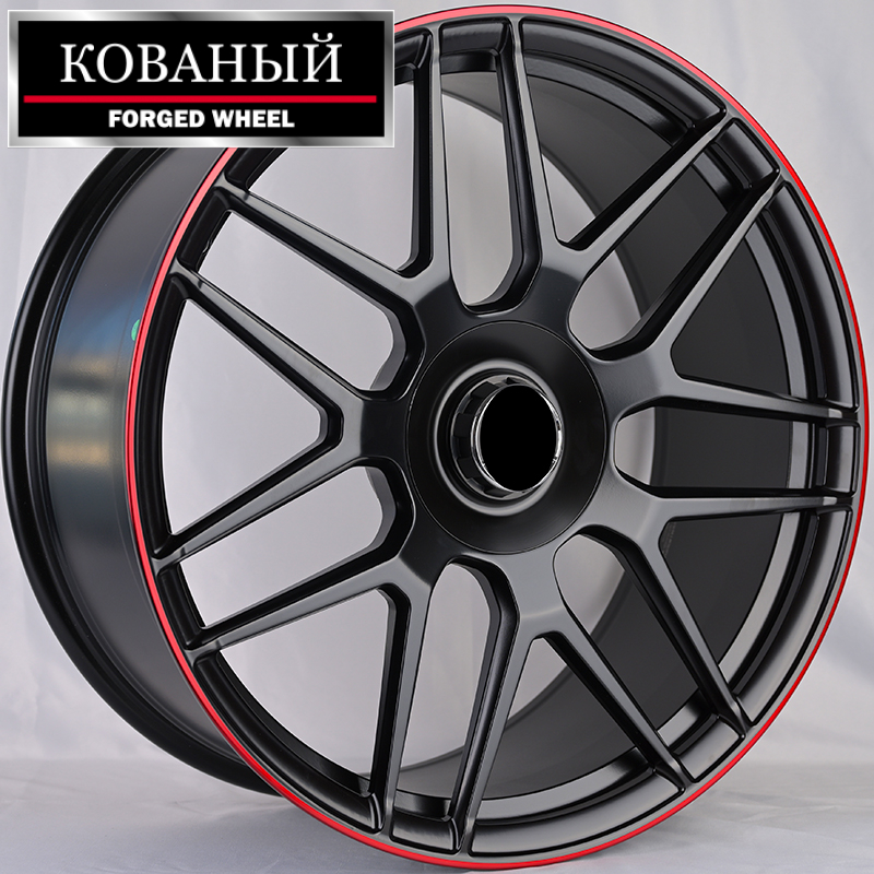 Диски RGW Wheels RGW1903 10.0x22/5x130 D84.1 ET30 Matt Black Machine Red Lip