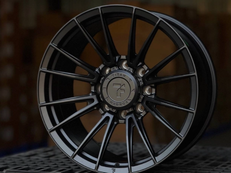 Кованые диски TITAN FORGED FFX2 for DODGE RAM 2500 / HUMMER H2 SATIN BLACK 20” 8x165.1 ET12 10J D125.1