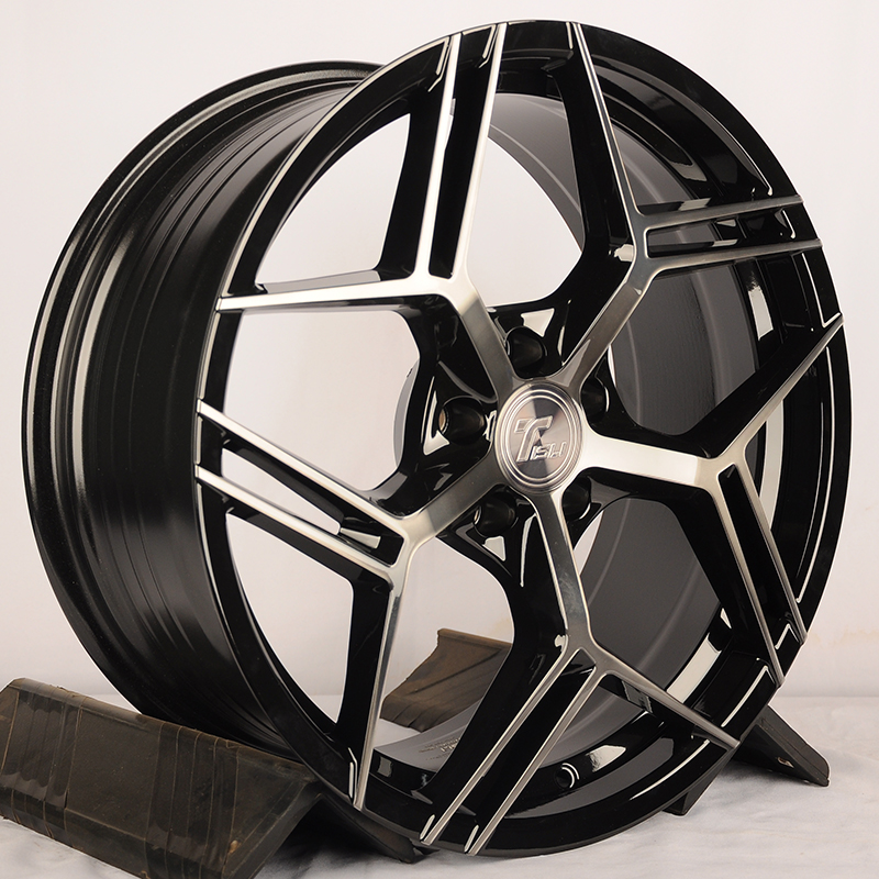 Диски Tisli Blade 8.5x19/5x112 D66.6 ET35 Black Face Machined With Black Coat