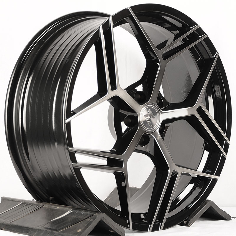Диски Tisli Blade 8.5x20/5x112 D66.6 ET25 Gloss Black Brush With Dark Tint