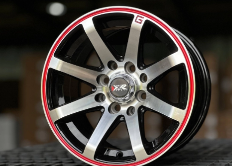 Литые диски OEM STYLE GLOSS BLACK FACE RED 13” 4x100/114.3 ET15 7J D73.1 