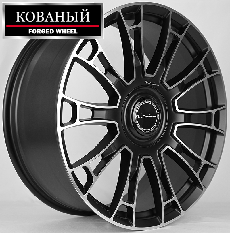 Диски RGW Wheels S3192502-39 9.5x22/5x120 D72.6 ET42 Matt Black Polished Face