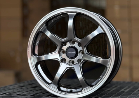 Литые диски WORK BIG STEP 7073 HYPER BLACK 15” 4x100 ET35 6.5J D73.1