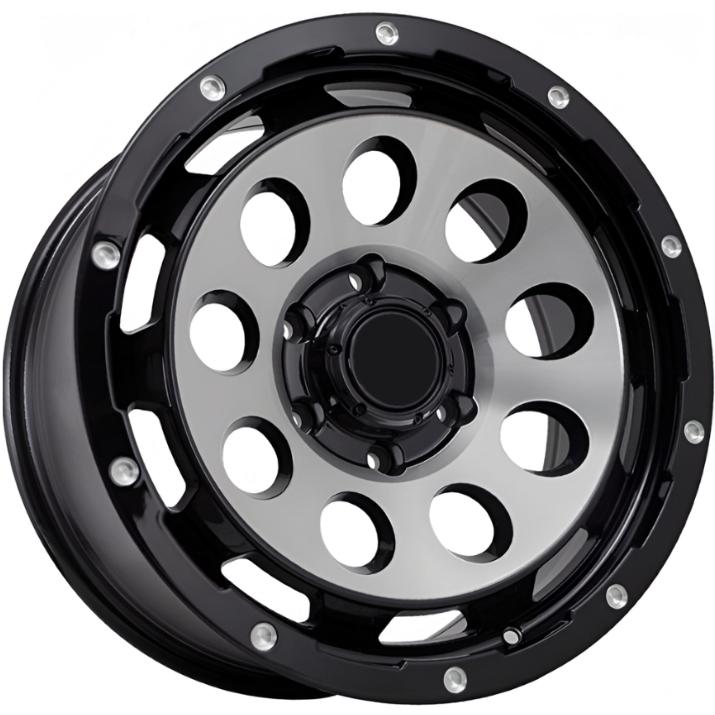 Kipardo KF59 8.5x18 6*139.7 ET15 DIA110.1 Black Polish Литой