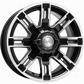 K&K Полюс 7.5x16 6*139.7 ET22 DIA107.6 Алмаз черный Литой