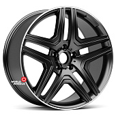 Koko 253 OEM R22 10.0х22 5*130 ET45 DIA84.1 Matt Black Lip (MBL) Литой