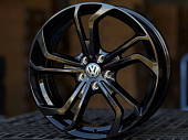 Литые диски VOLKSWAGEN 7389 GLOSS BLACK 17” 5x100 ET35 7J D57.1