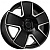 Kipardo KF61 7.5x17 5*112 ET40 DIA73.1 Gloss Black Machined Face Литой