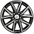 Khomen KHW 1706 7x17 5*108 ET50 DIA63.3 Black-FP Литой