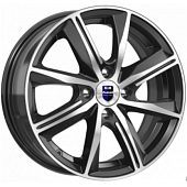 K&K Арнар 7x17 5*105 ET35 DIA56.6 Алмаз черный Литой