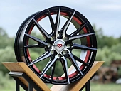 Литые диски VOSSEN 155206  15, 4x100, BLACK RED LIP (ET: 35, DIA: 73.1, W: 6.5)