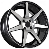 FF 862 7.5x17 4*100 ET28 DIA73.1 Black Machined Face Литой
