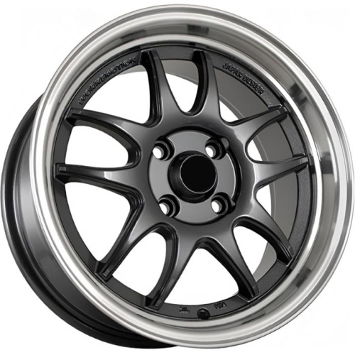 FF JT072 7x15 4*100 ET35 DIA73.1 Gunmetal Machine Lip Литой