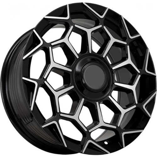 Kipardo KF65 7.5x17 4*98 ET25 DIA73.1 Gloss Black Machined Face Литой