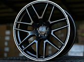 Литые диски MERCEDES AMG SATIN BLACK POLISH LIP 21” 5x112 ET30 10J D66.6