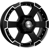 K&K M56 7x16 6*139.7 ET20 DIA67.1 Алмаз черный Литой