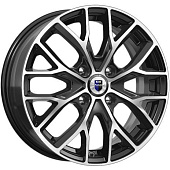 K&K Лилиом 6x16 4*108 ET37.5 DIA63.3 Алмаз черный Литой