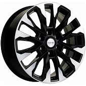 Khomen KHW 2010 8x20 6*139.7 ET28 DIA78.1 Black-FP Литой