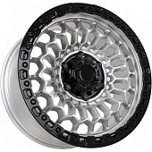 FF KF5357 8.5x17 6*139.7 ET0 DIA106.1 Silver With Black Lip Литой