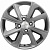 Khomen KHW 1501 6x15 4*100 ET50 DIA60.1 G-Silver Литой