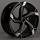 Диски KoKo Kuture 5633 9.5x22/5x112 D66.5 ET26 Gloss Black Machined
